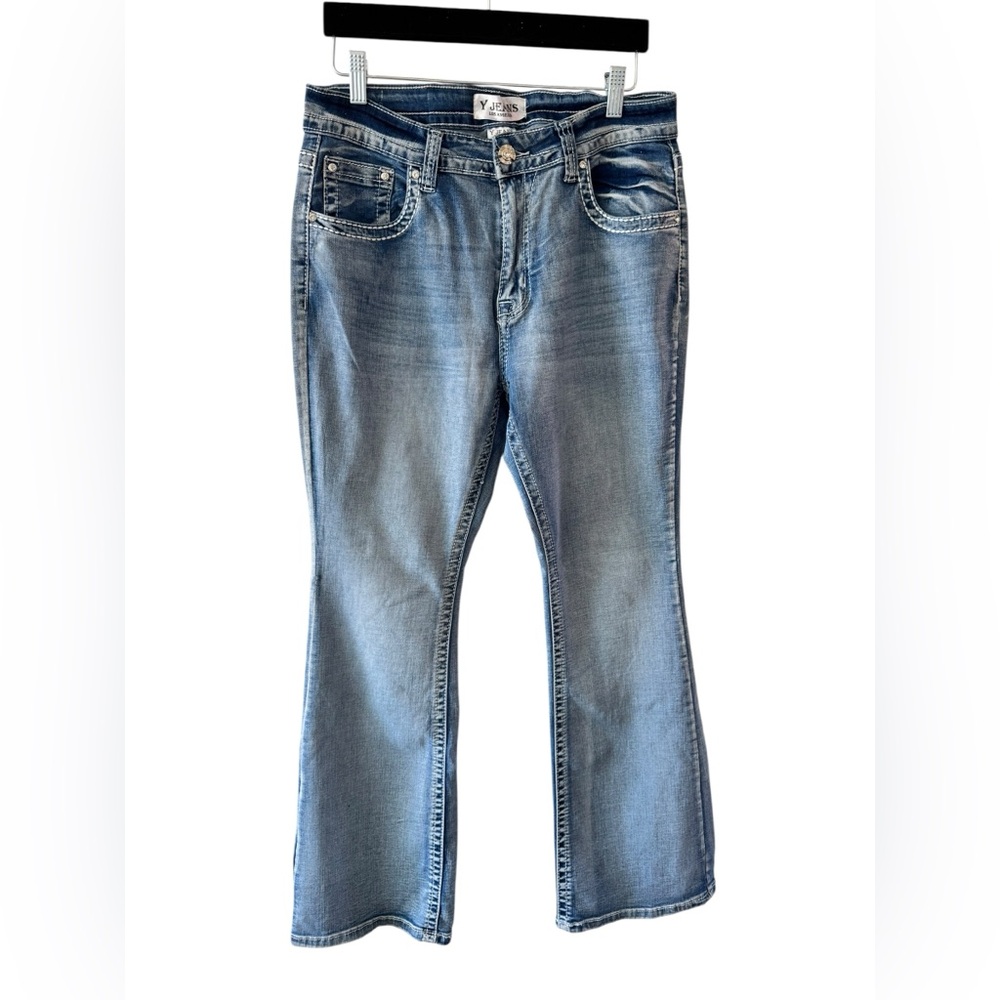 Y Jeans Straight Boot Cut  women’s Jeans size 15 (MS size 12 )